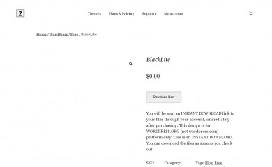https://zthemes.net/themes/blacklite screenshot