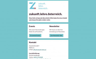 zukunft-lehre.at screenshot