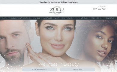 zulumedicalcosmetics.com screenshot