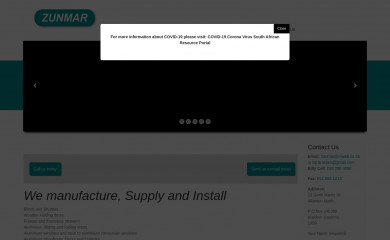 zunmar.co.za screenshot