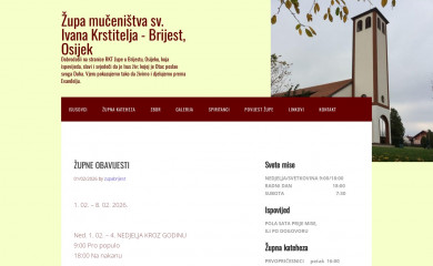 zupa-mucenistva-sv-ivana-krstitelja.hr screenshot