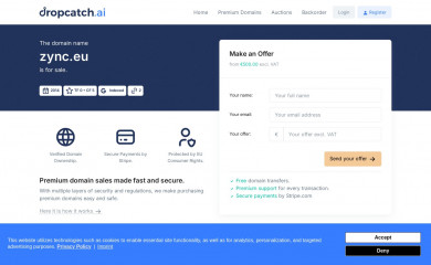 zync.eu screenshot