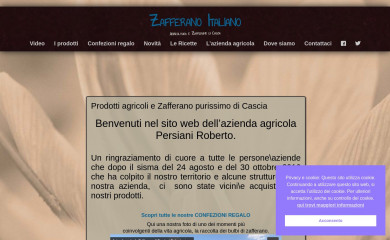 zafferanoitalia.it screenshot