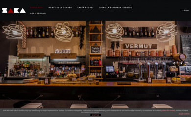 zakarestaurante.com screenshot