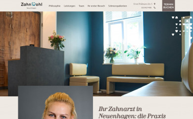 zahnwohl-neuenhagen.de screenshot