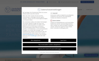 zahnaerzte-maisach.de screenshot