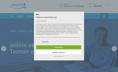zahnarzt-amayri.de screenshot