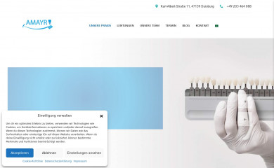 zahnarzt-amayri.de screenshot