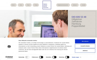 zahnarzt-dr-hillgaertner.de screenshot