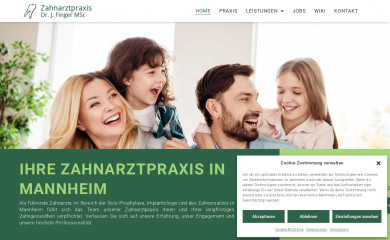 zahnarzt-finger.de screenshot