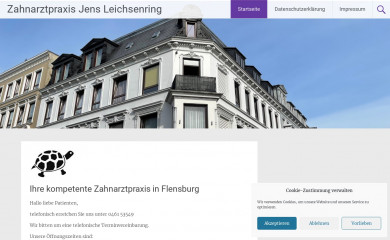 zahnarzt-flensburg.com screenshot