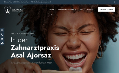 zahnarztpraxis-ajorsaz.de screenshot