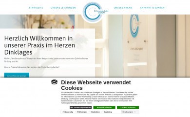 zahnarztpraxis-lefert-kohl.de screenshot