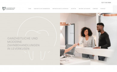 zahnarztpraxis-leverkusen.de screenshot