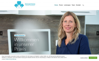 zahnarztpraxis-schadrack.de screenshot