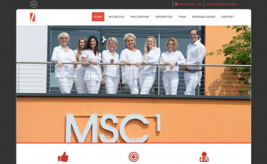 zahnimzentrum.at screenshot