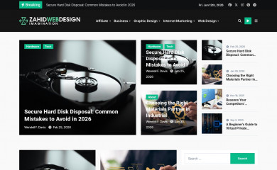 zahidswebdesign.com screenshot