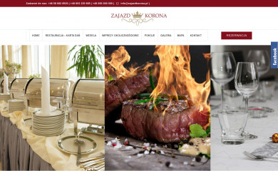 zajazdkorona.pl screenshot