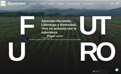 zamorano.edu screenshot