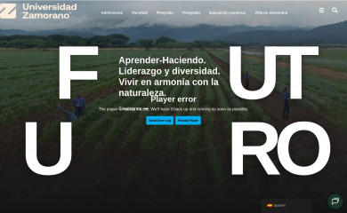 zamorano.edu screenshot