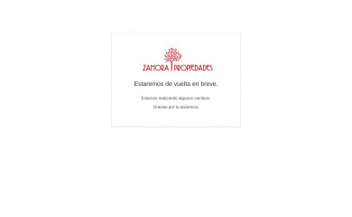 zamorapropiedades.com screenshot