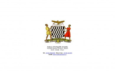 zambianembassy.it screenshot