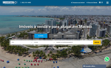 zampieriimoveis.com.br screenshot