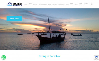 zanzibarwatersports.com screenshot