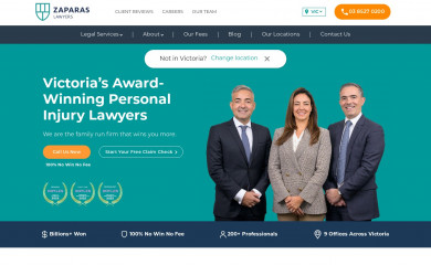 zaparaslaw.com.au screenshot
