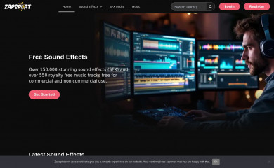 zapsplat.com screenshot