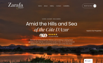 zarafahomes.com screenshot