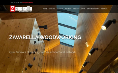 zavarellawoodworking.com screenshot