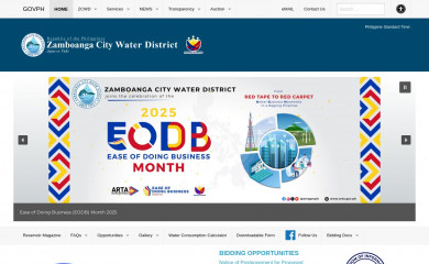 zcwd.gov.ph screenshot