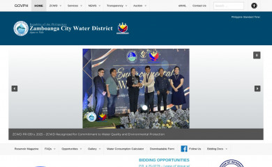 zcwd.gov.ph screenshot