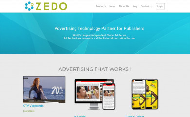 zedo.com screenshot