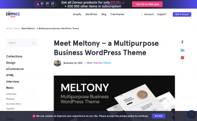 https://zemez.io/meltony/ screenshot