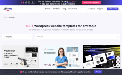 https://zemez.io/wordpress/ screenshot