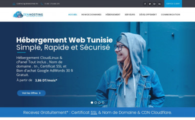 zenhosting.tn screenshot