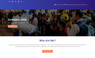 zenkaikon.com screenshot