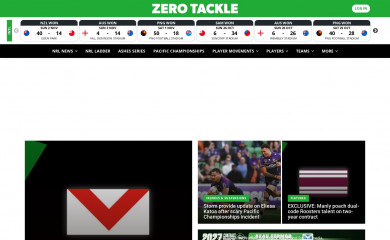 zerotackle.com.au screenshot