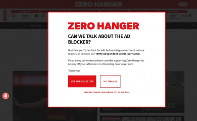 zerohanger.com.au screenshot