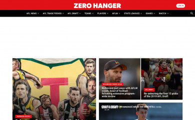 zerohanger.com.au screenshot
