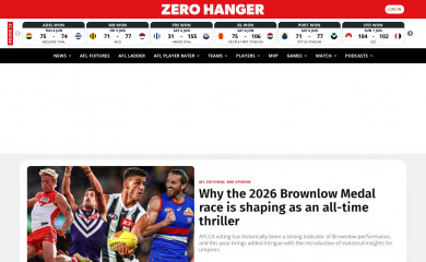 zerohanger.com.au screenshot