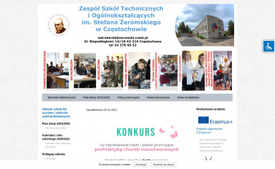 zeromski.czest.pl screenshot