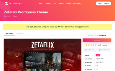 https://zetathemes.com/items/zetaflix/ screenshot