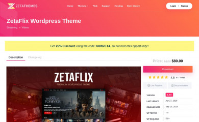 https://zetathemes.com/items/zetaflix/ screenshot