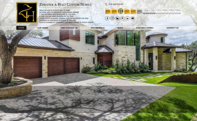 zhcustomhomes.com screenshot