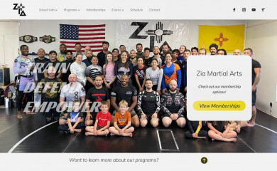 ziamartialarts.com screenshot