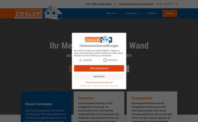 ziegler-dach.de screenshot