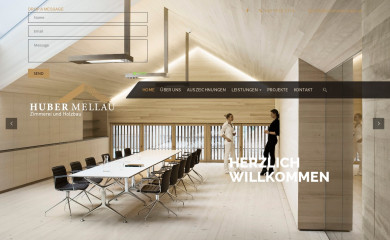 zimmerei-huber.at screenshot
